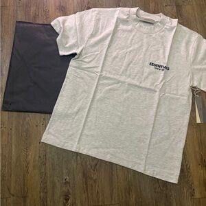 Essentials Light Gray Tee with Logo